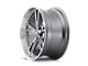 Ridler 606 Gloss Grey Machined Wheel; 18x9.5; 0mm Offset (87-95 Jeep Wrangler YJ)