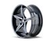 Touren TR70 Gloss Black Milled Wheel; 18x8; 35mm Offset (97-06 Jeep Wrangler TJ)