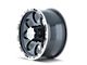 ION Wheels 174 Gloss Black Machined Wheel; 17x9; 0mm Offset (93-98 Jeep Grand Cherokee ZJ)