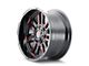 Mayhem Wheels Apollo Gloss Black Milled with Prism Red Wheel; 20x9; 0mm Offset (76-86 Jeep CJ7)