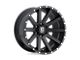 XD Heist Satin Black 6-Lug Wheel; 17x8; 35mm Offset (22-24 Frontier)