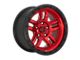 Fuel Wheels Ammo Candy Red with Black Bead Ring 6-Lug Wheel; 20x9; 1mm Offset (05-21 Frontier)