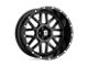 XD Grenade Gloss Black Wheel; 17x8.5; 0mm Offset (87-95 Jeep Wrangler YJ)