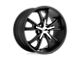 American Racing Daytona Satin Black with Machined Face 5-Lug Wheel; 22x11; 38mm Offset (05-15 Tacoma)