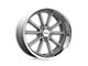 American Racing Rodder Vintage Silver with Diamond Cut Lip 5-Lug Wheel; 20x9.5; 0mm Offset (05-15 Tacoma)