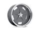 American Racing Salt Flat Mag Gray Center with Polished Barrel Wheel; 15x10; 0mm Offset (84-01 Jeep Cherokee XJ)