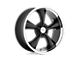 American Racing Boss TT Textured Black with Diamond Cut Lip Wheel; 18x9.5; -4mm Offset (97-06 Jeep Wrangler TJ)