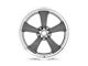 American Racing Classic Torq Thrust II Mag Gray with Machined Lip 5-Lug Wheel; 17x8; 25mm Offset (05-15 Tacoma)