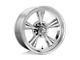 American Racing TT O Polished Wheel; 17x8; 0mm Offset (87-95 Jeep Wrangler YJ)