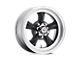 American Racing Torq Thrust D Satin Black with Machined Lip 5-Lug Wheel; 15x6; 4mm Offset (05-15 Tacoma)