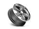 US Mag Roadster Matte Gunmetal Machined Wheel; 18x8; 1mm Offset (87-95 Jeep Wrangler YJ)