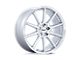 TSW Canard Gloss Silver with Machined Face 5-Lug Wheel; 20x9; 35mm Offset (05-15 Tacoma)