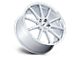 TSW Canard Gloss Silver with Machined Face Wheel; 20x9; 35mm Offset (87-95 Jeep Wrangler YJ)