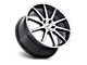 TSW Canard Gloss Black with Machined Face 5-Lug Wheel; 20x9; 35mm Offset (05-15 Tacoma)