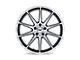 TSW Canard Gloss Black with Machined Face Wheel; 19x9.5; 20mm Offset (84-01 Jeep Cherokee XJ)