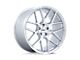 TSW Lasarthe Gloss Silver Machined Wheel; 22x9; 38mm Offset (97-06 Jeep Wrangler TJ)