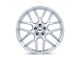 TSW Lasarthe Gloss Silver Machined Wheel; 22x9; 38mm Offset (97-06 Jeep Wrangler TJ)