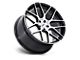 TSW Lasarthe Gloss Black Machined Wheel; 22x9; 38mm Offset (97-06 Jeep Wrangler TJ)