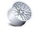 TSW Daytona Gloss Silver Wheel; 22x9; 38mm Offset (87-95 Jeep Wrangler YJ)