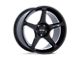 Motegi Battle V Blackbird Metallic 5-Lug Wheel; 18x9.5; 15mm Offset (05-15 Tacoma)