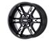 Moto Metal MO969 Satin Black with Red and Chrome Accents Wheel; 18x9; 0mm Offset (97-06 Jeep Wrangler TJ)