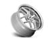 Niche Vice Matte Silver 5-Lug Wheel; 20x10.5; 40mm Offset (05-15 Tacoma)