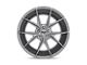 Niche Misano Matte Gunmetal Wheel; 17x8; 40mm Offset (87-95 Jeep Wrangler YJ)