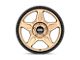 KMC Alpine Matte Bronze with Black Lip Wheel; 17x8; 38mm Offset (87-95 Jeep Wrangler YJ)