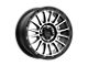 KMC Impact Satin Black Machined Wheel; 16x7; 30mm Offset (97-06 Jeep Wrangler TJ)