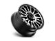 KMC Impact Satin Black Machined Wheel; 16x7; 30mm Offset (84-01 Jeep Cherokee XJ)