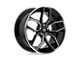 Foose Outcast Gloss Black Milled 5-Lug Wheel; 20x10; 40mm Offset (05-15 Tacoma)