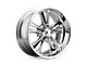 Foose Knuckle Chrome Wheel; 18x9.5; 1mm Offset (84-01 Jeep Cherokee XJ)