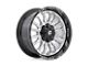 Fuel Wheels Arc Silver Brushed Face with Milled Black Lip Wheel; 20x9; 1mm Offset (18-24 Jeep Wrangler JL)