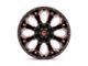 Fuel Wheels Assault Matte Black with Red Milled Wheel; 20x12; -43mm Offset (11-21 Jeep Grand Cherokee WK2)