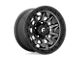 Fuel Wheels Covert Matte Gunmetal with Black Bead Ring Wheel; 15x8; -19mm Offset (93-98 Jeep Grand Cherokee ZJ)