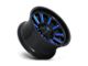 Fuel Wheels Hardline Gloss Black with Blue Tinted Clear Wheel; 18x9; 1mm Offset (05-10 Jeep Grand Cherokee WK)