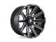 Fuel Wheels Contra Matte Black Milled Wheel; 22x12; -44mm Offset (93-98 Jeep Grand Cherokee ZJ)