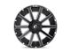 Fuel Wheels Contra Matte Black Milled Wheel; 22x12; -44mm Offset (97-06 Jeep Wrangler TJ)