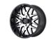 American Racing AR910 Gloss Black Machined Wheel; 18x9; 0mm Offset (84-01 Jeep Cherokee XJ)