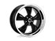 American Racing Torq Thrust M Gloss Black with Machined Lip 5-Lug Wheel; 18x8; 0mm Offset (05-15 Tacoma)