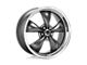 American Racing Torq Thrust M Anthracite with Machined Lip 5-Lug Wheel; 17x7.5; 45mm Offset (05-15 Tacoma)