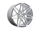 Asanti Sirius Brushed Silver with Carbon Fiber Insert Wheel; 22x9; 32mm Offset (84-01 Jeep Cherokee XJ)