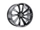 TSW Aileron Metallic Gunmetal Wheel; 21x9; 37mm Offset (97-06 Jeep Wrangler TJ)