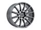 Black Rhino Waza Brushed Gunmetal Wheel; 20x9; 30mm Offset (84-01 Jeep Cherokee XJ)