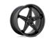 TSW Launch Matte Black with Gloss Black Lip 5-Lug Wheel; 19x8.5; 20mm Offset (05-15 Tacoma)