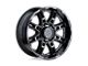 Level 8 Wheels Slingshot Matte Black Wheel; 17x8.5; -10mm Offset (97-06 Jeep Wrangler TJ)