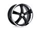 TSW Jarama Gloss Black with Mirror Cut Lip 5-Lug Wheel; 17x8; 40mm Offset (05-15 Tacoma)