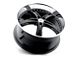 TSW Jarama Gloss Black with Mirror Cut Lip Wheel; 17x8; 40mm Offset (87-95 Jeep Wrangler YJ)