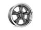 Performance Replicas PR106 Anthracite Machined Wheel; 17x8; 0mm Offset (93-98 Jeep Grand Cherokee ZJ)