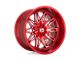 XD Gunner Candy Red Milled Wheel; 20x10; -18mm Offset (20-24 Jeep Gladiator JT)